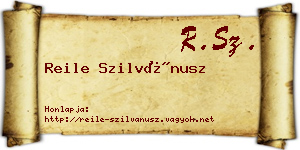 Reile Szilvánusz névjegykártya